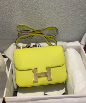 에르메스 콘스탄스18 레몬 옐로우 금장 앱송